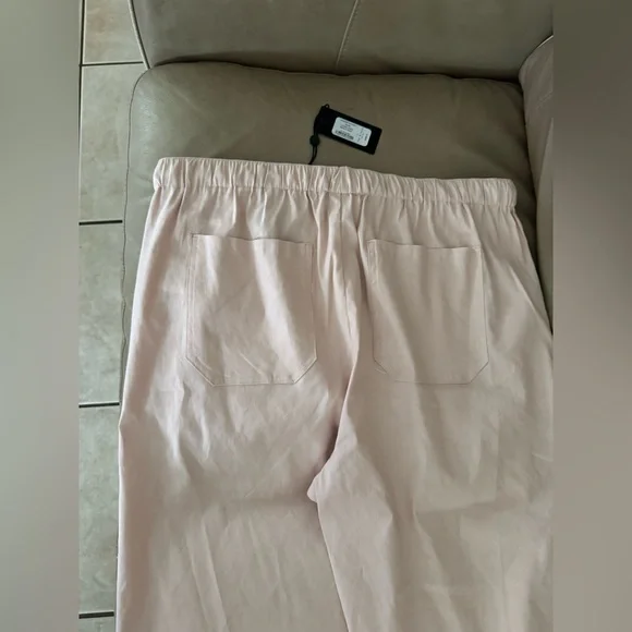 rag & bone Logan Linen-Blend Rose Beach Pants. Size L. MSRP $298 - Picture 11 of 16